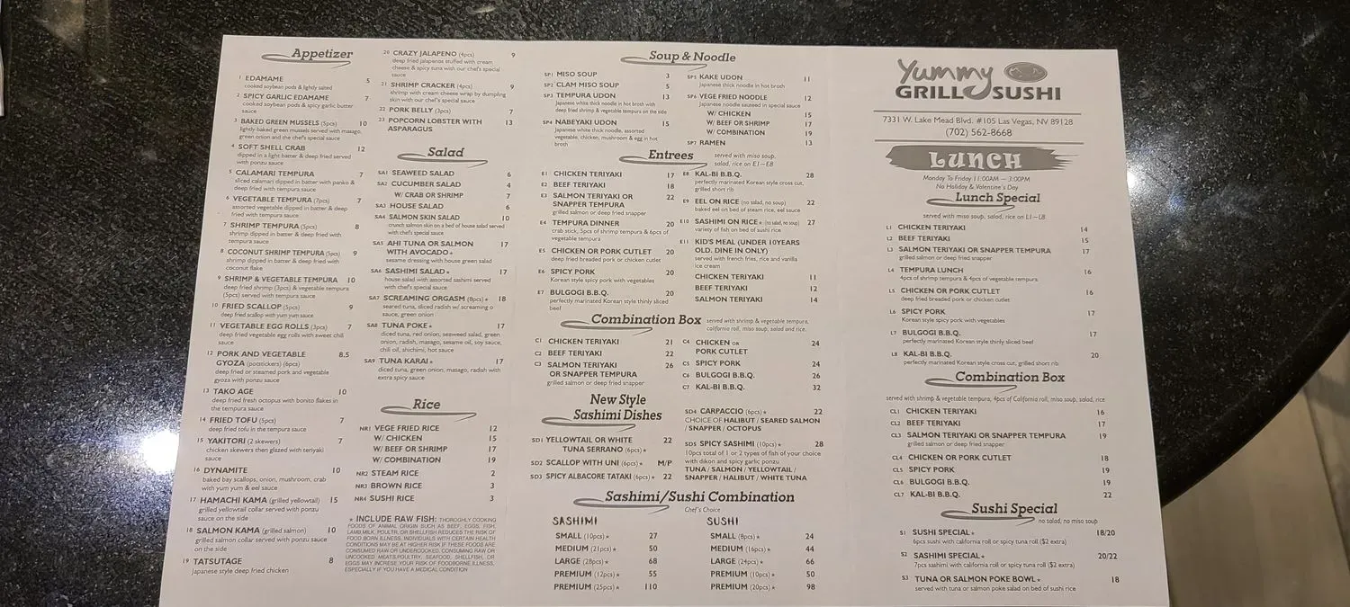 Menu 2