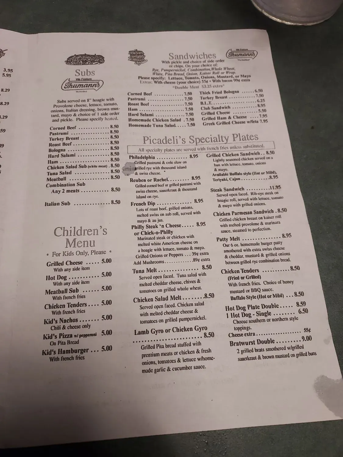 Menu 3