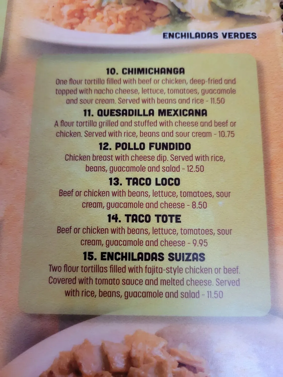 Menu 1