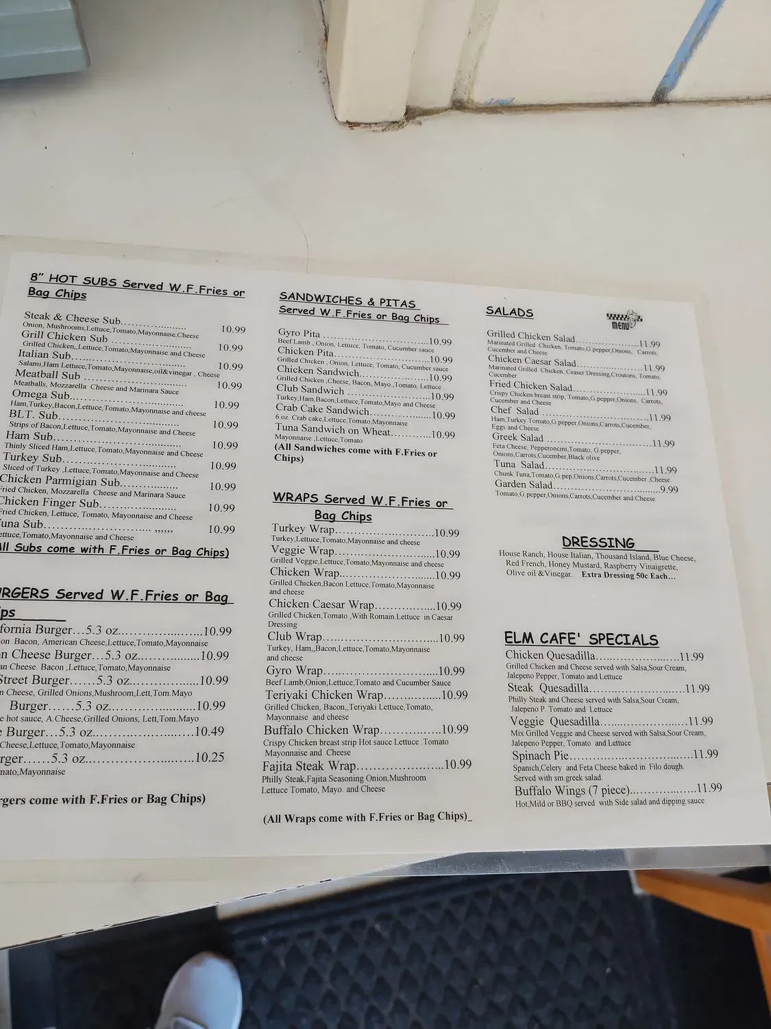 Menu 4