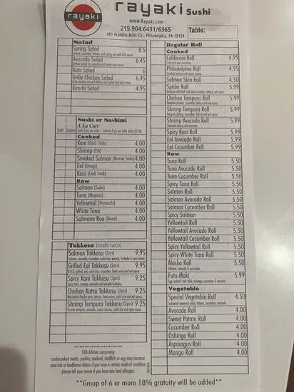 Menu 1