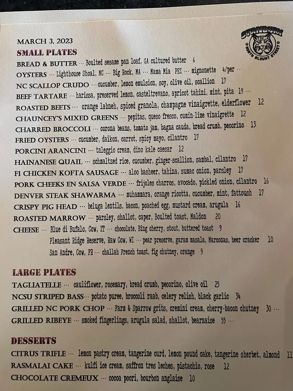 Menu 1