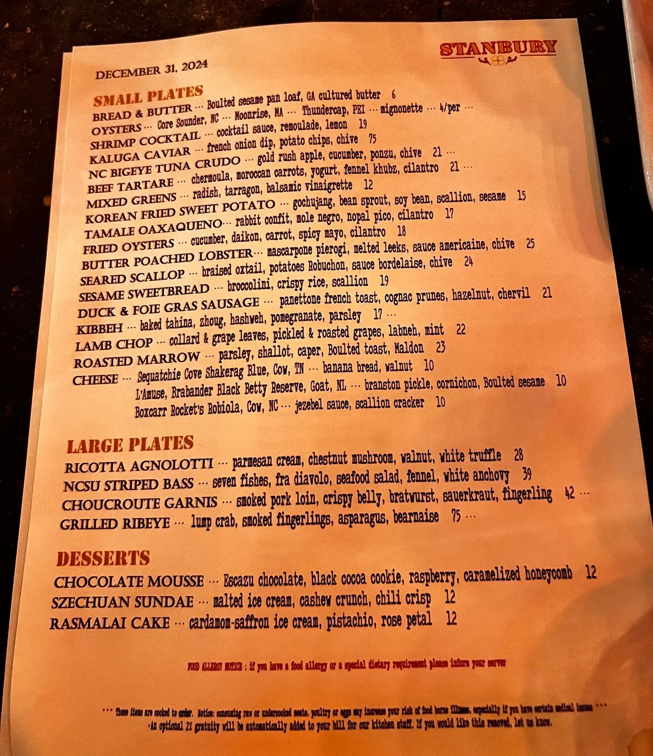 Menu 4