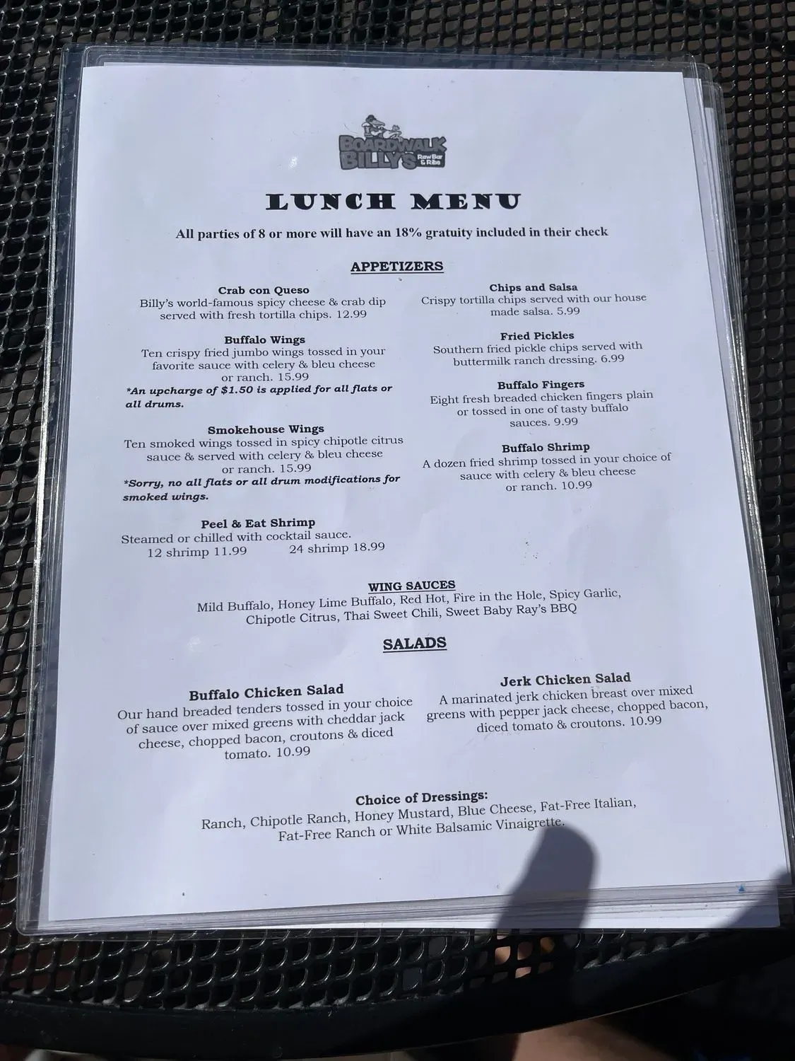 Menu 5