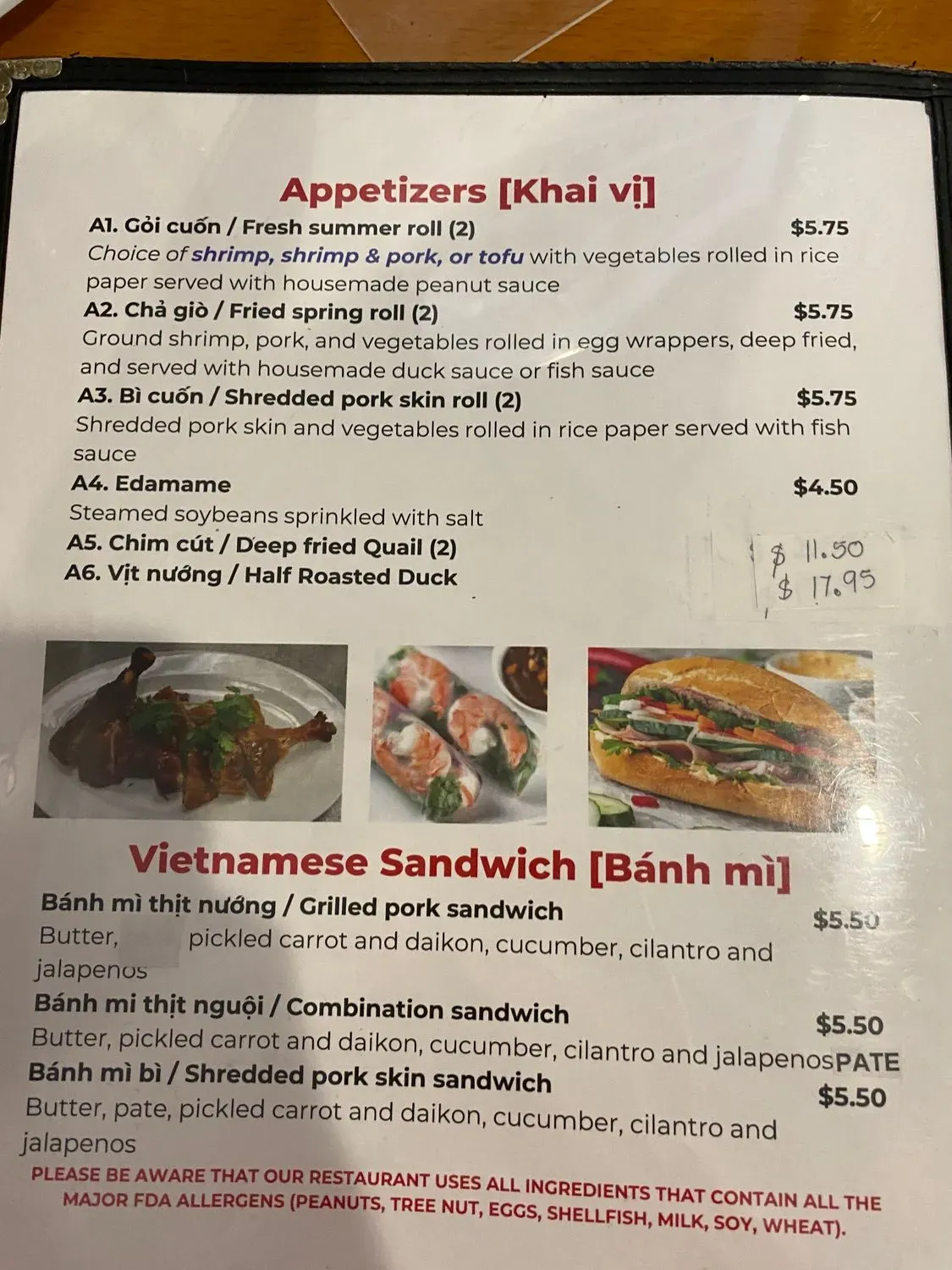 Menu 2