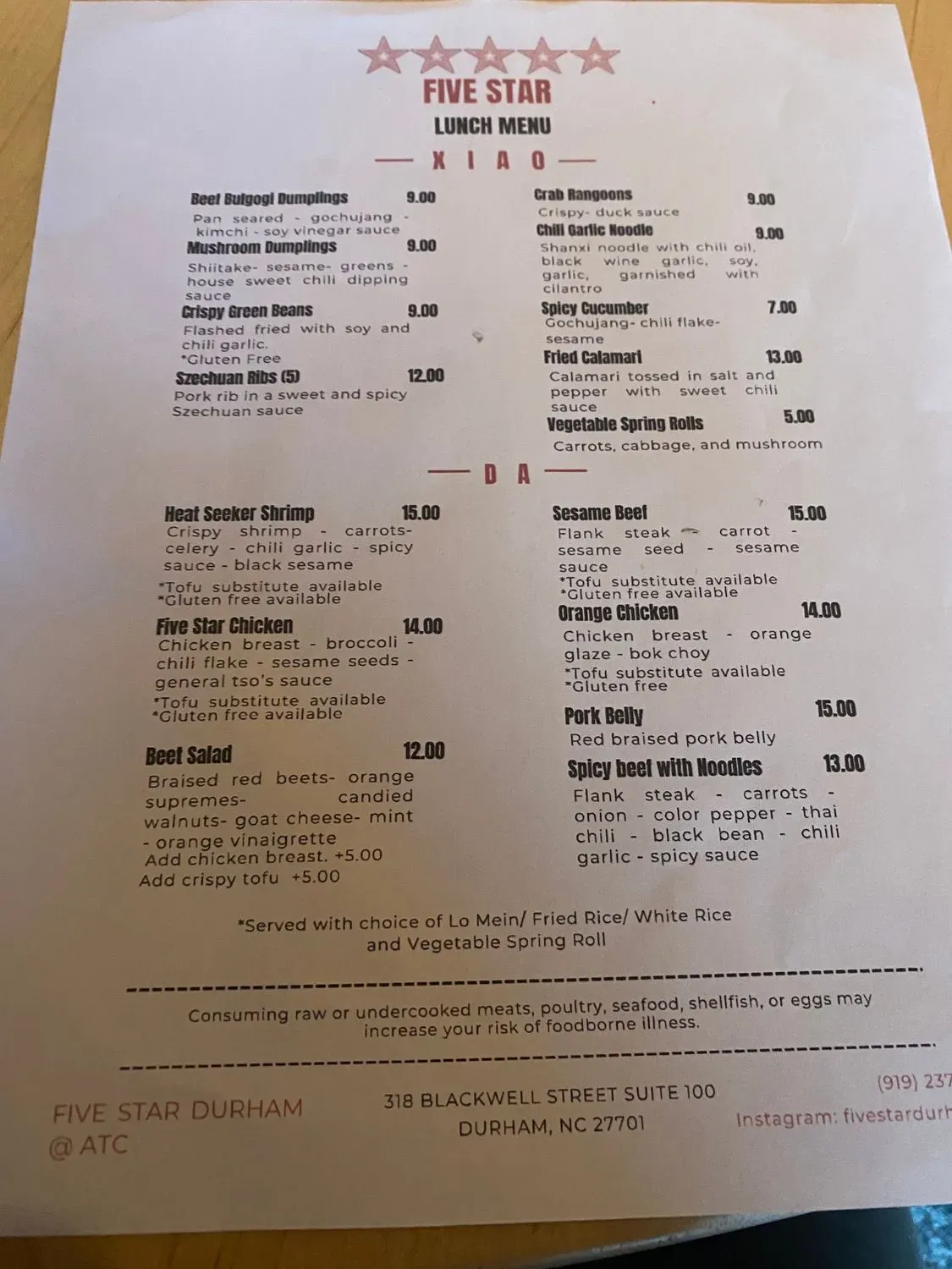 Menu 4