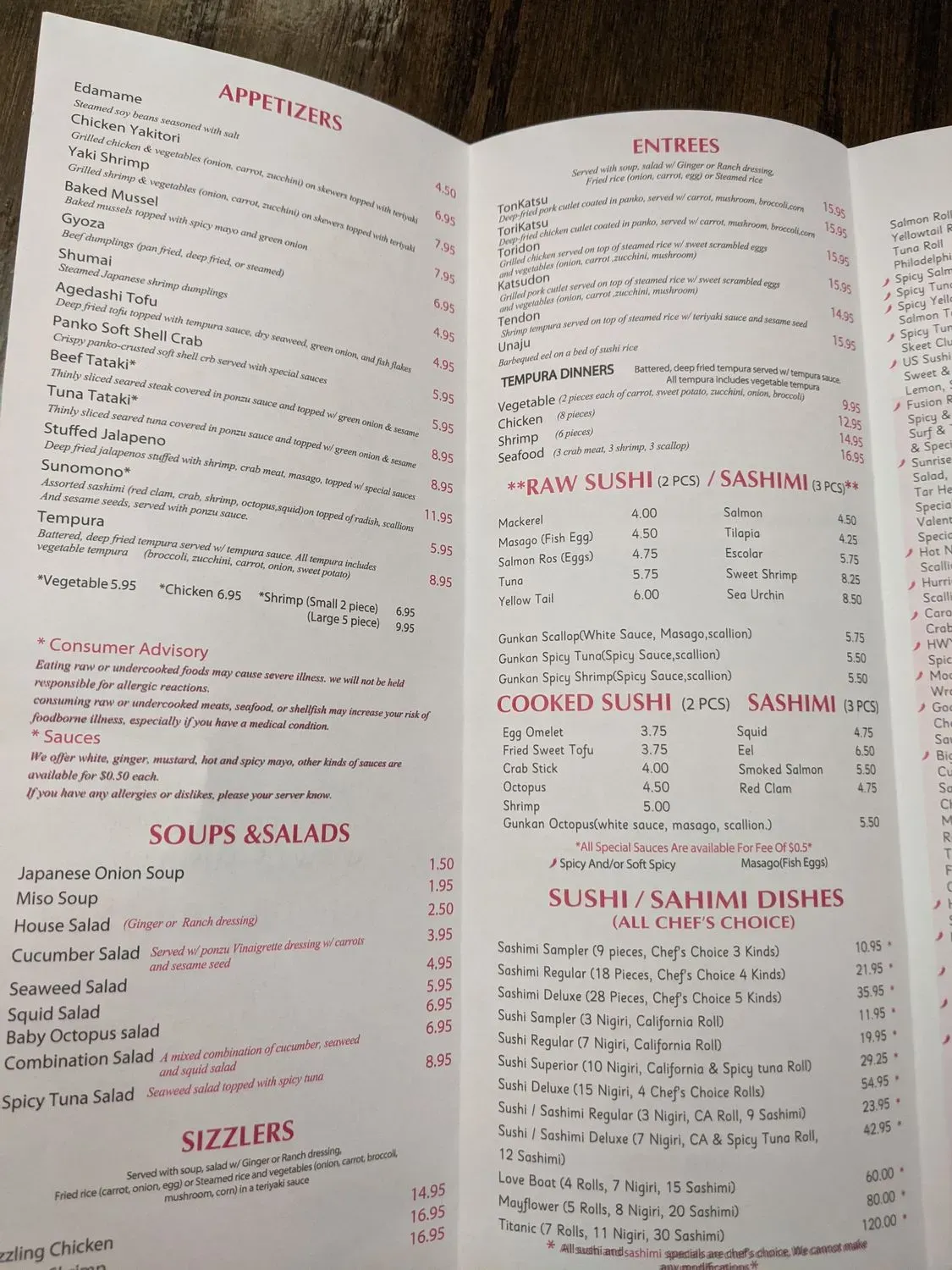 Menu 6