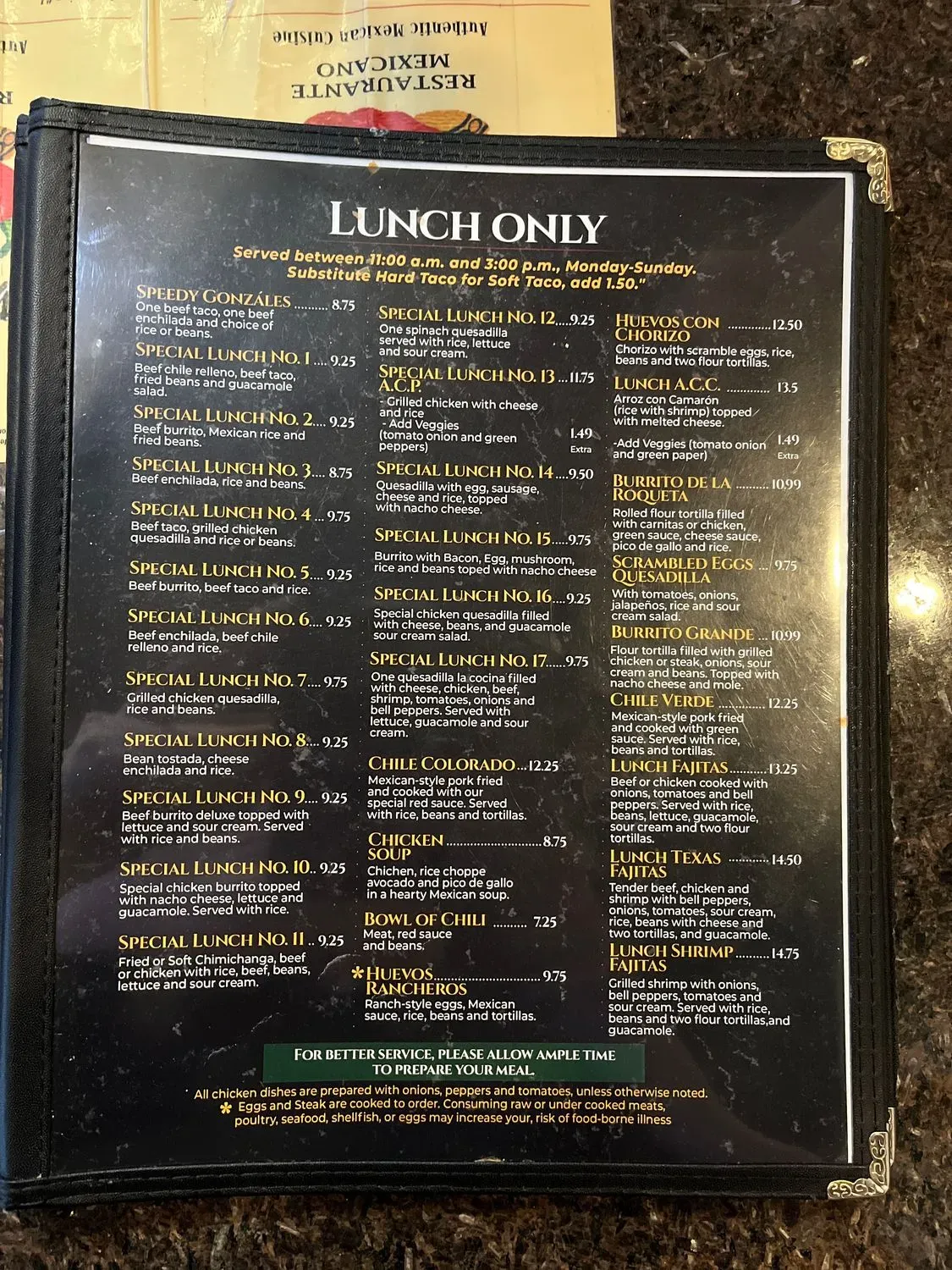 Menu 3