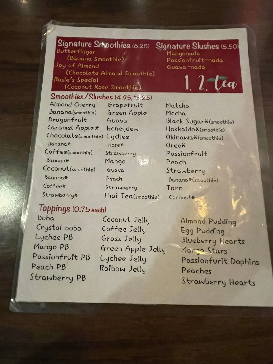 Menu 2