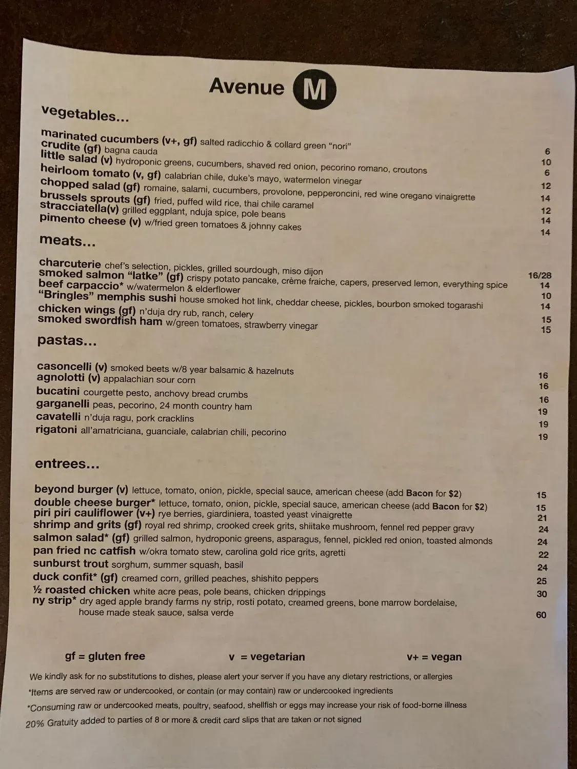 Menu 1