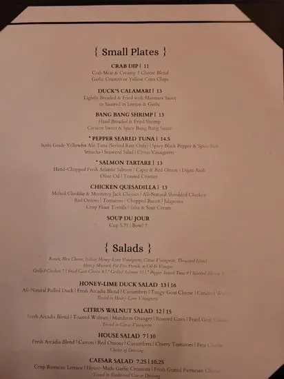 Menu 5