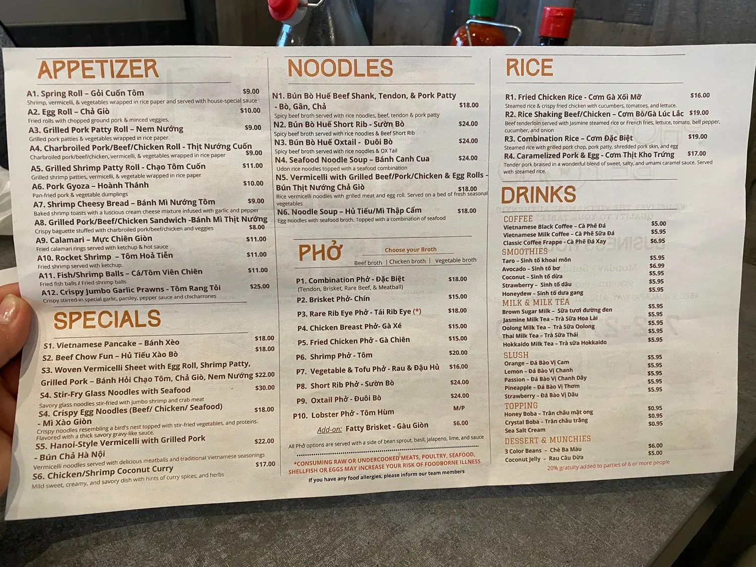 Menu 5