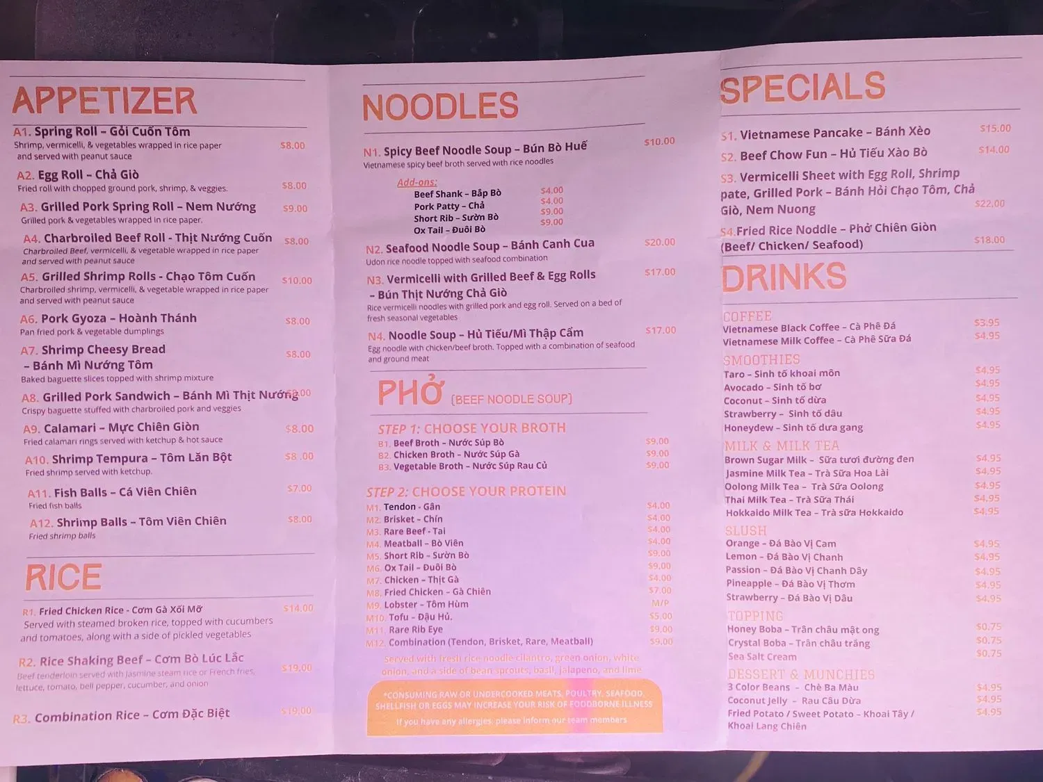 Menu 4