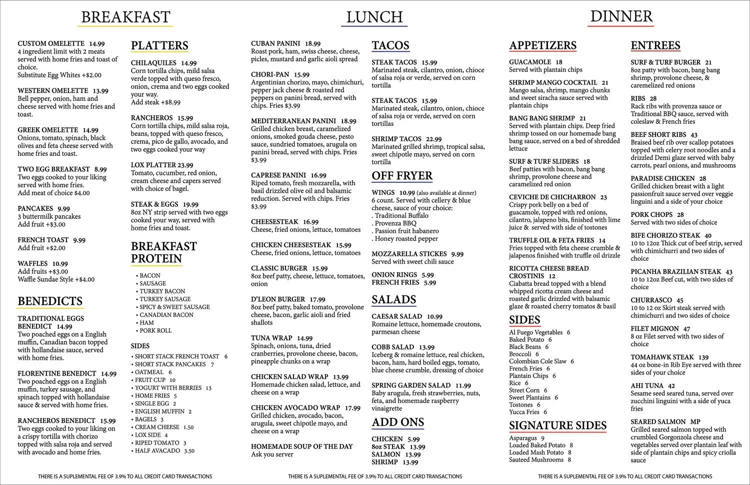 Menu 5