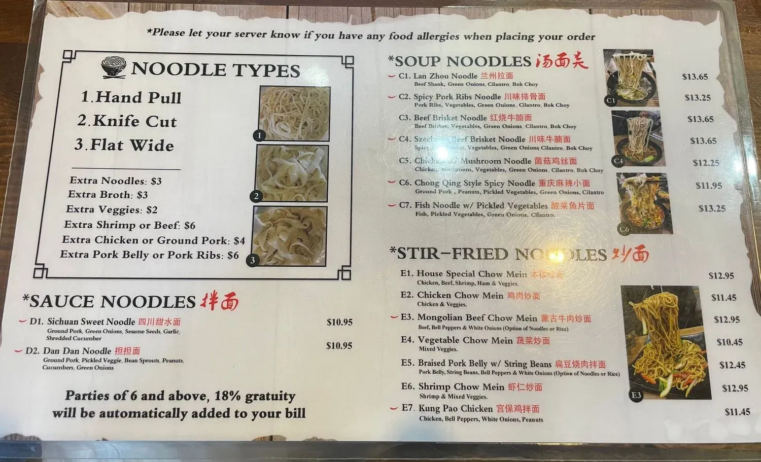 Menu 6