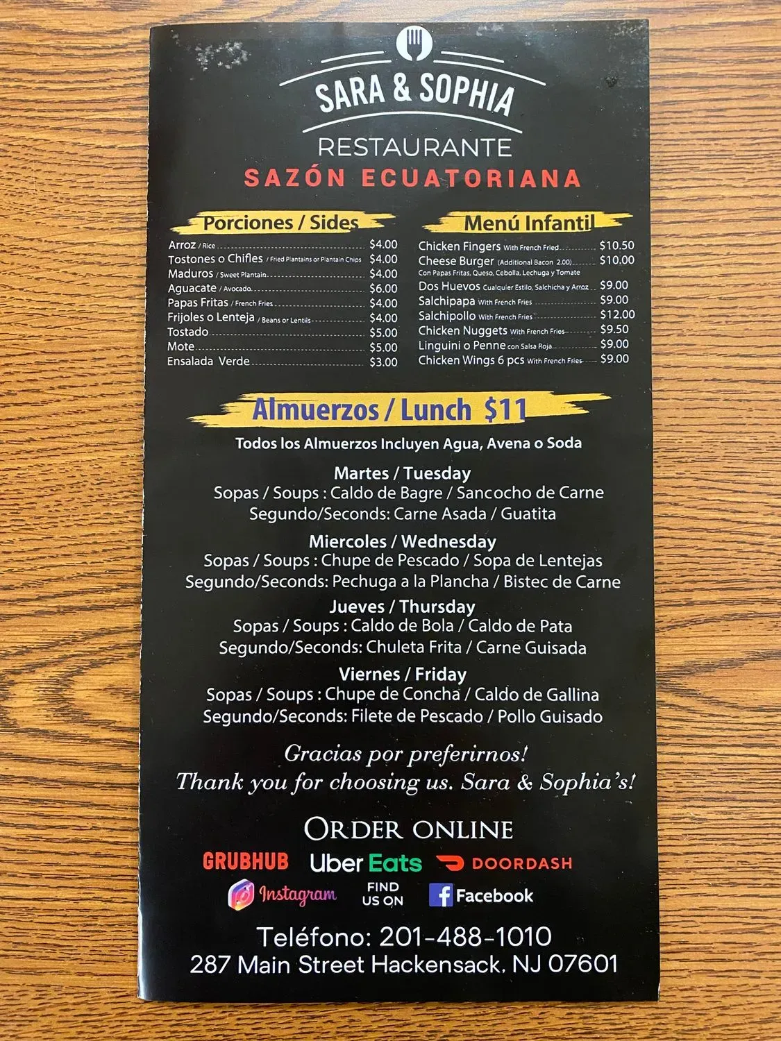 Menu 2