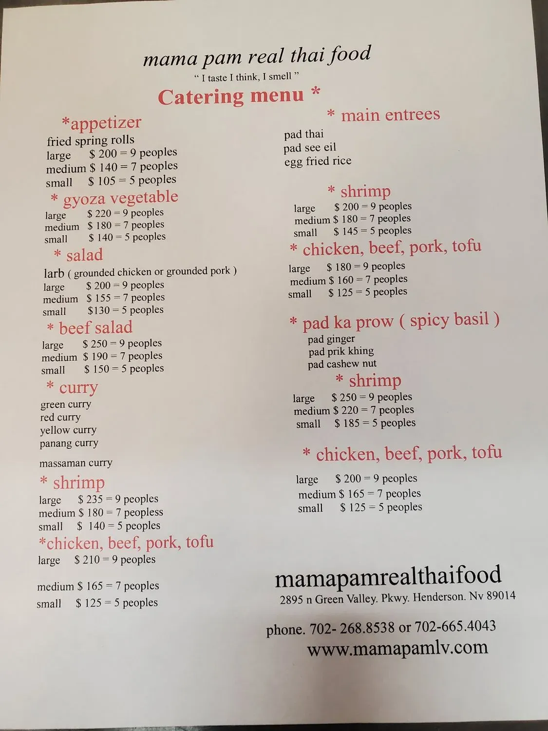 Menu 1