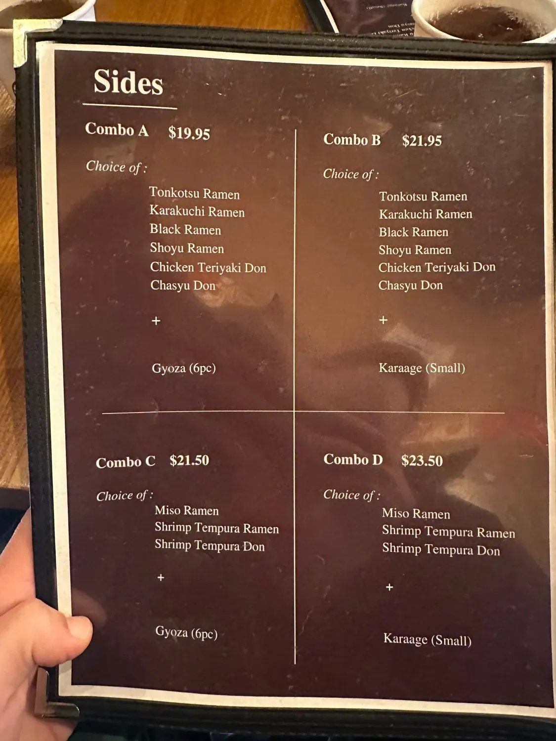 Menu 1