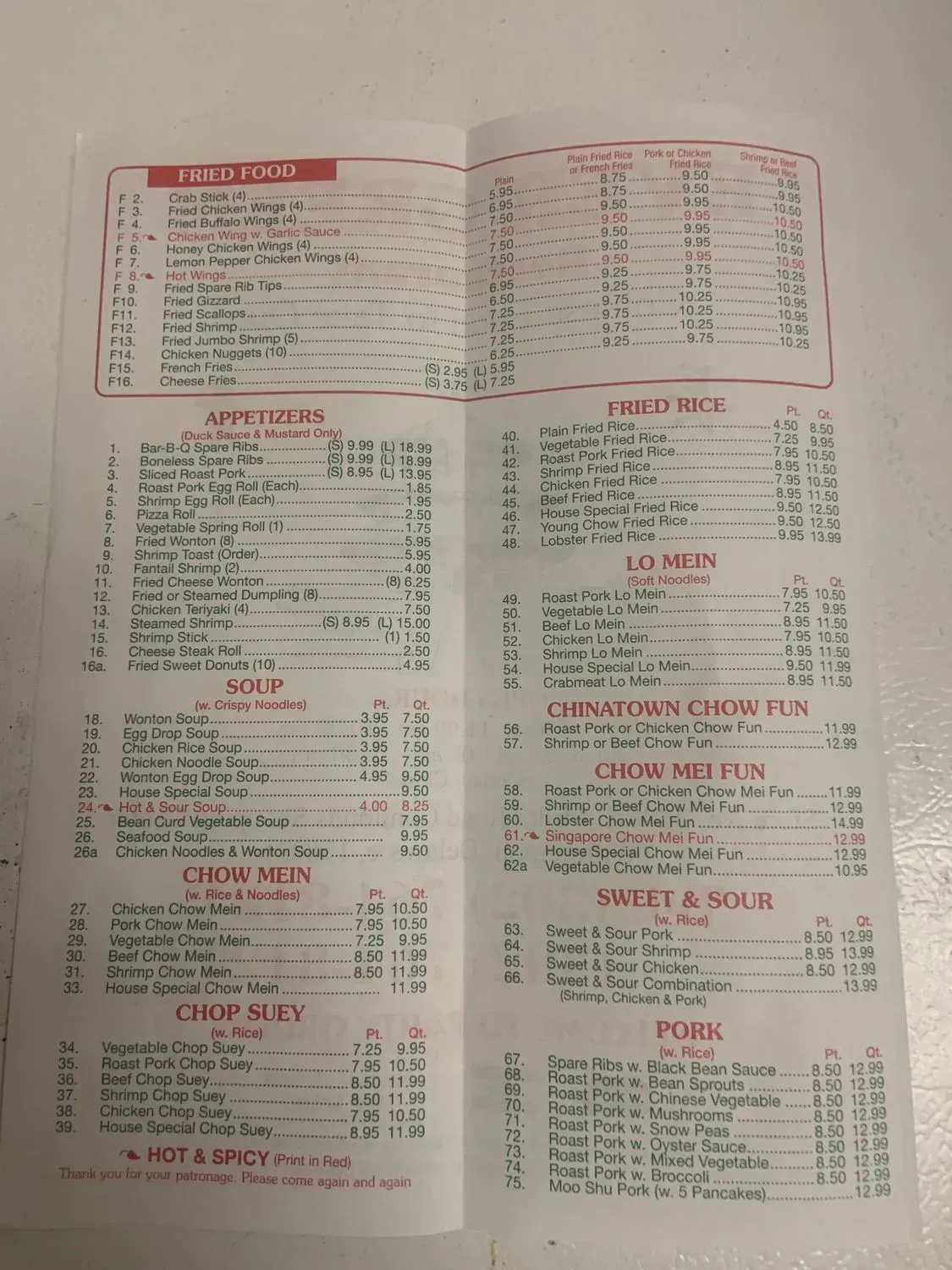 Menu 1