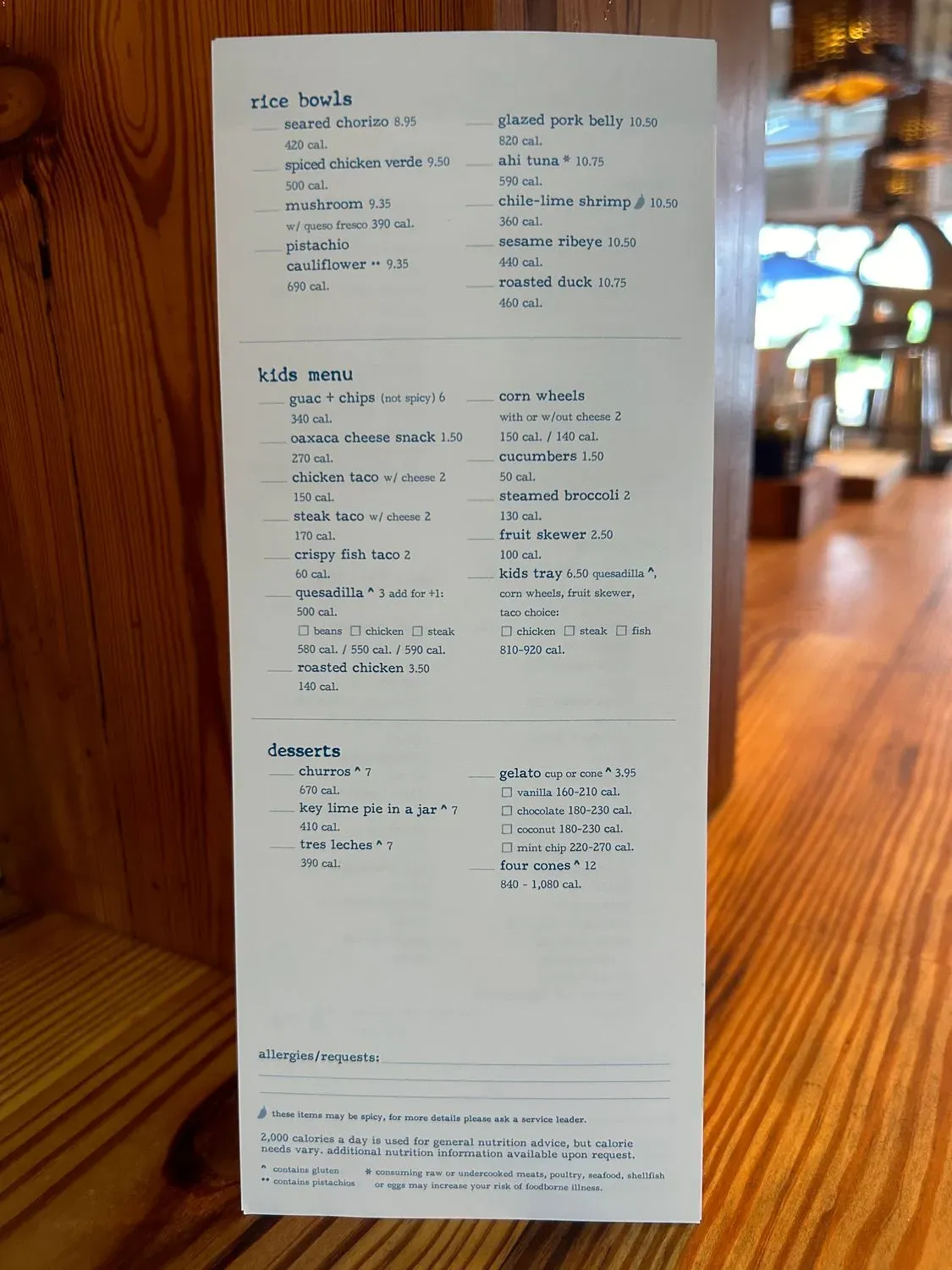 Menu 6