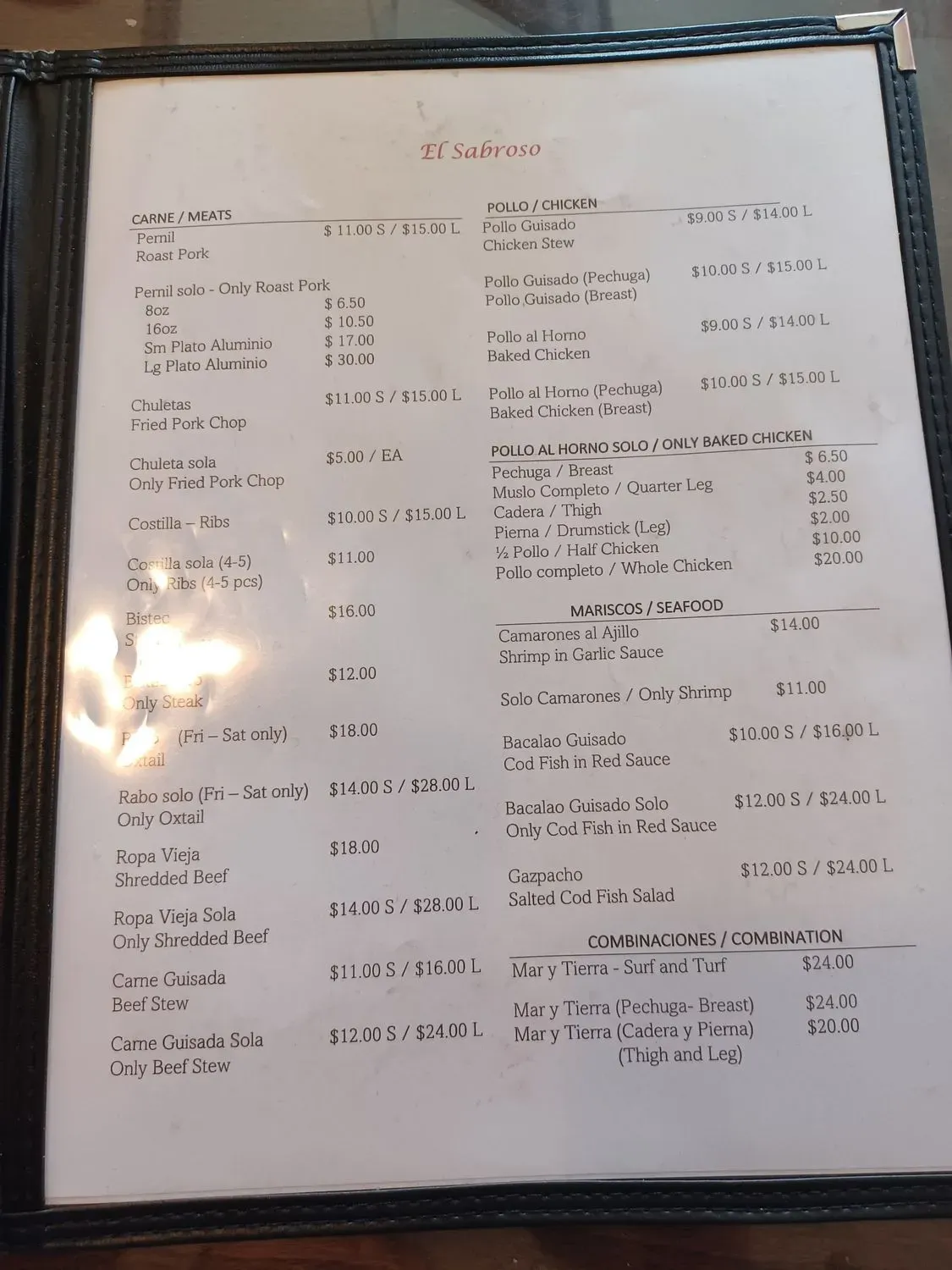 Menu 1