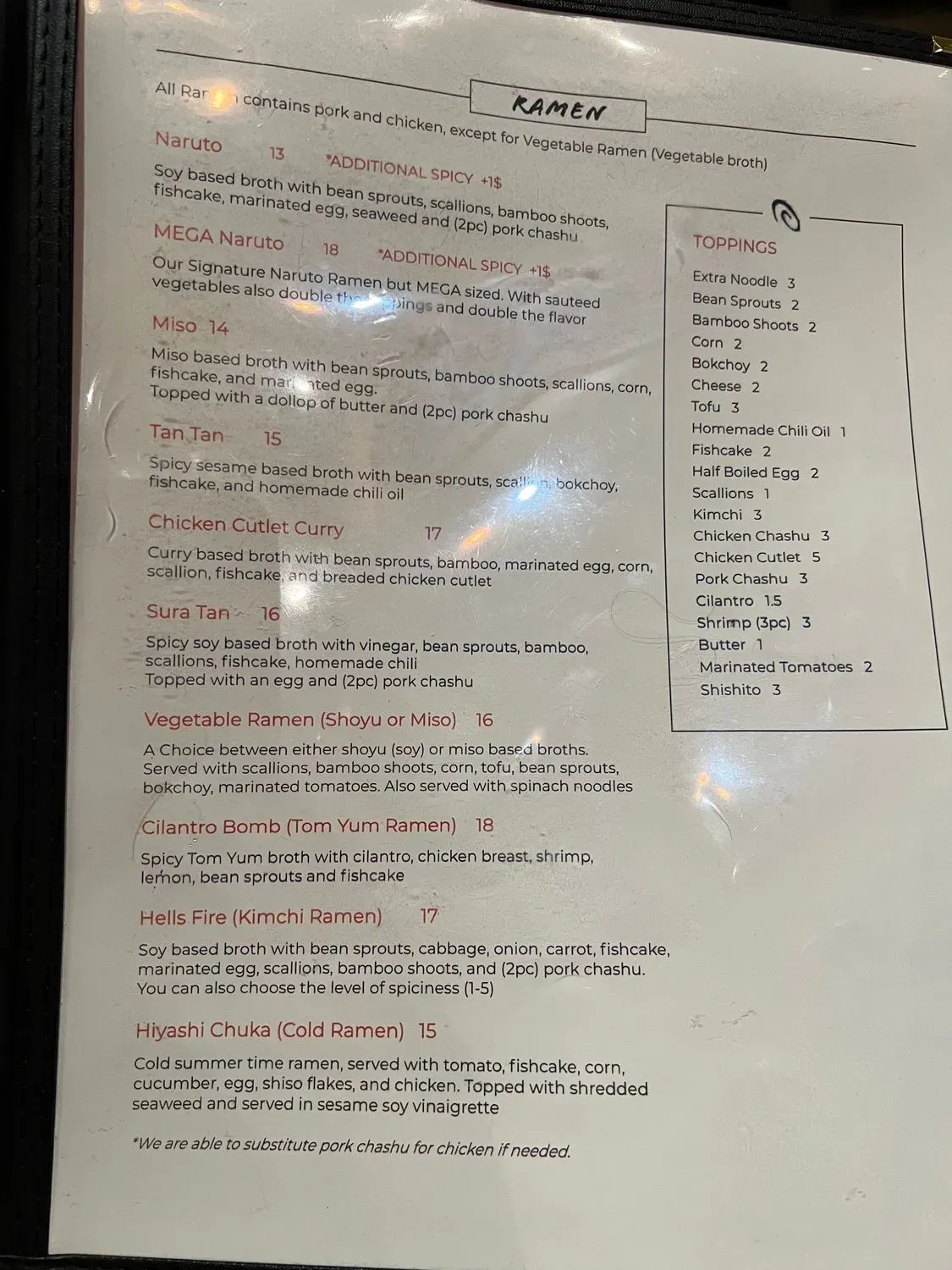 Menu 6