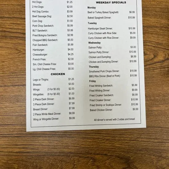 Menu 1