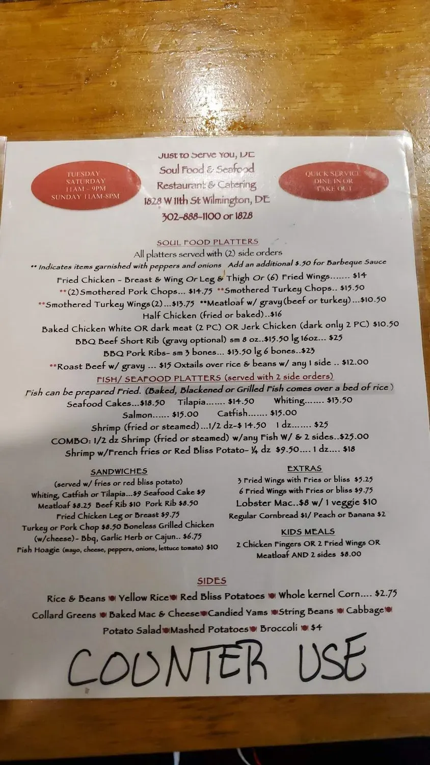 Menu 5