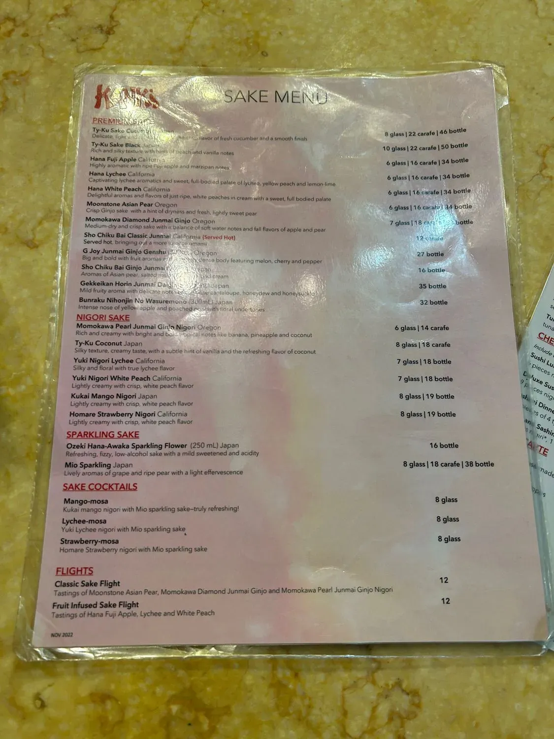 Menu 5