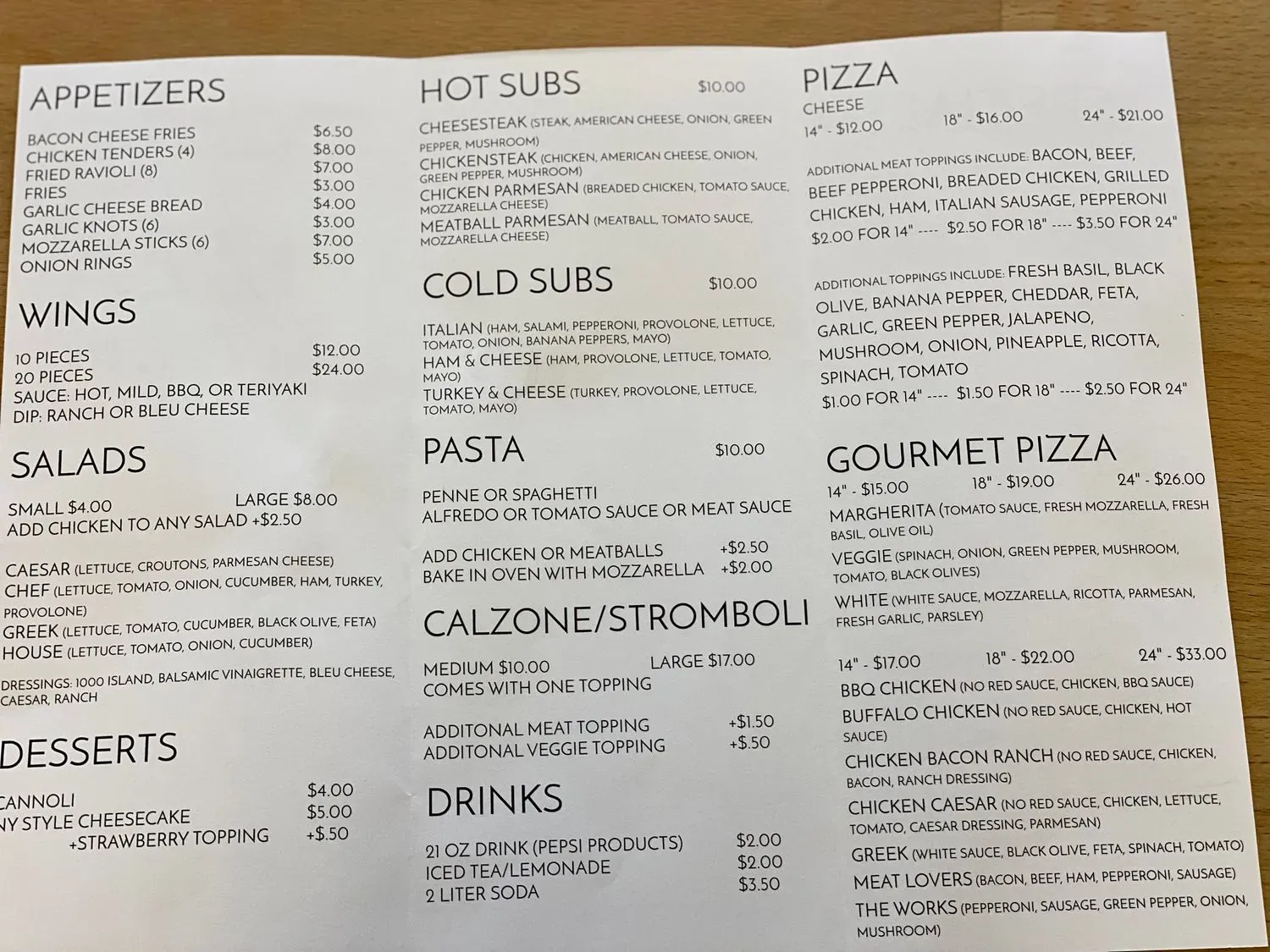 Menu 2