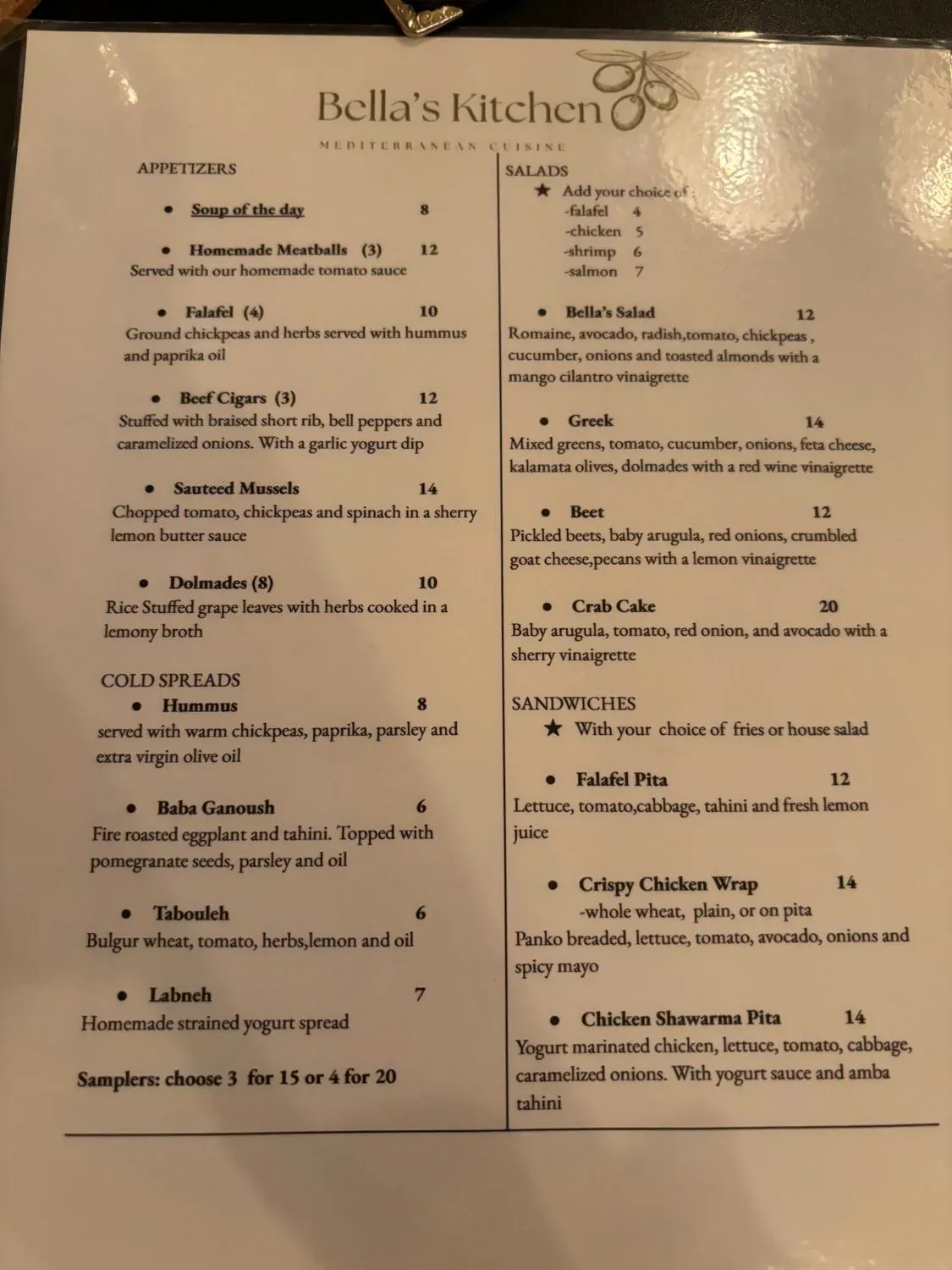 Menu 2