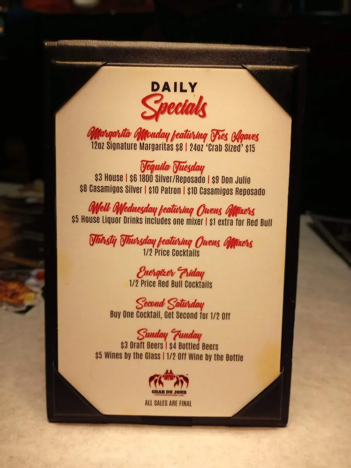 Menu 5