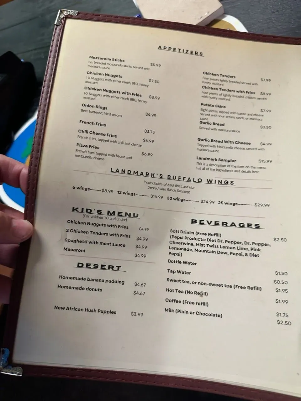 Menu 5