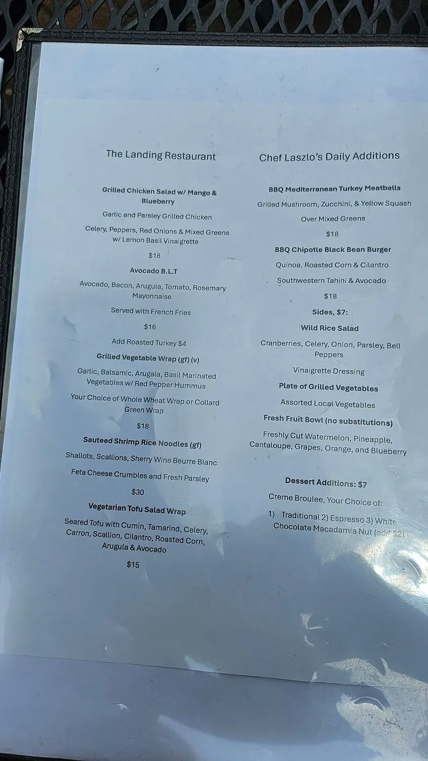 Menu 5