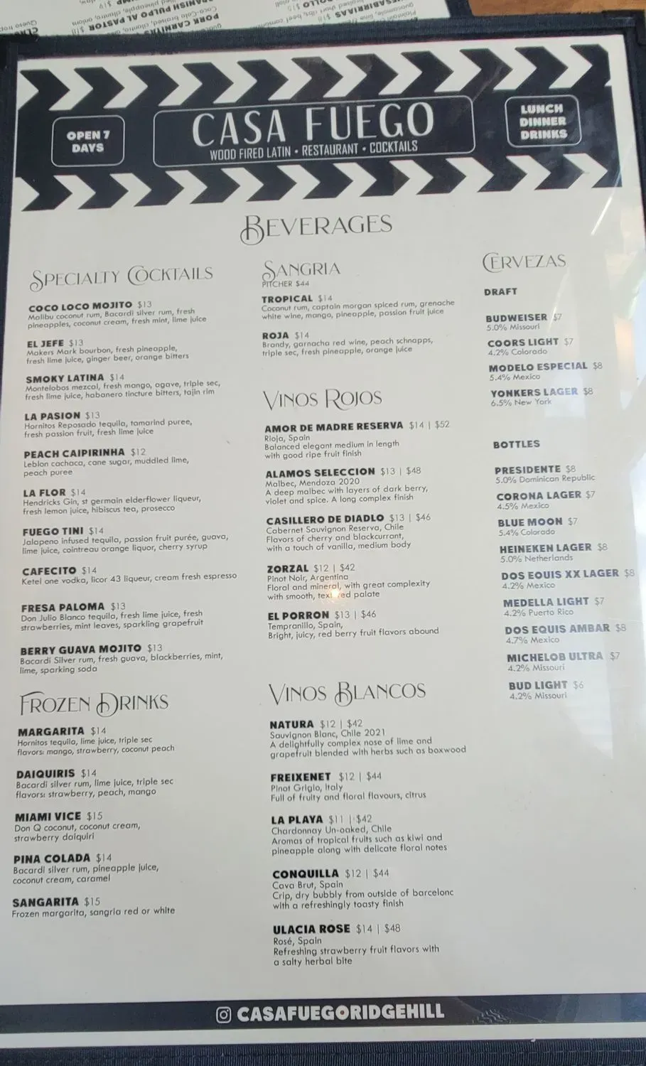 Menu 5