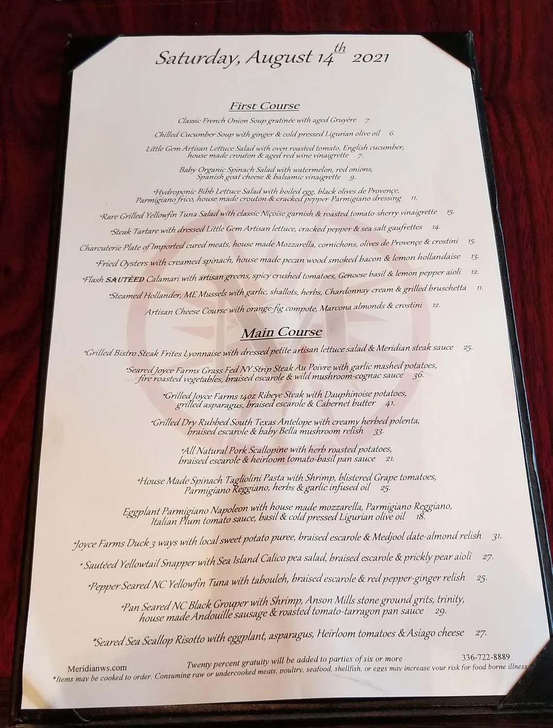 Menu 2