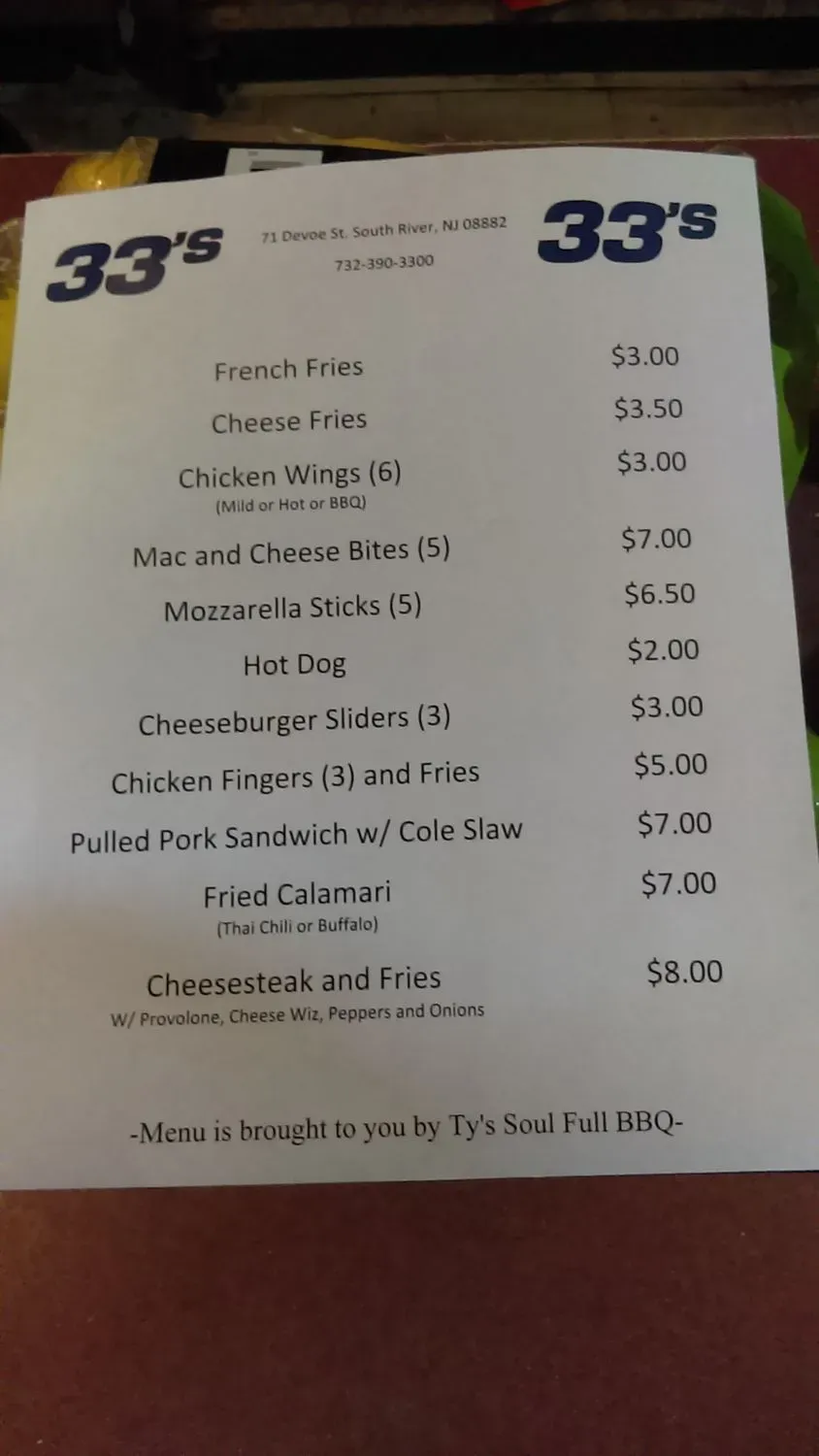 Menu 3