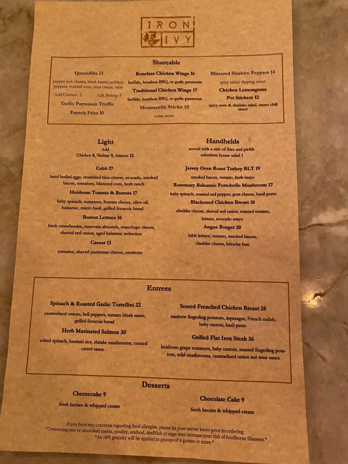 Menu 1