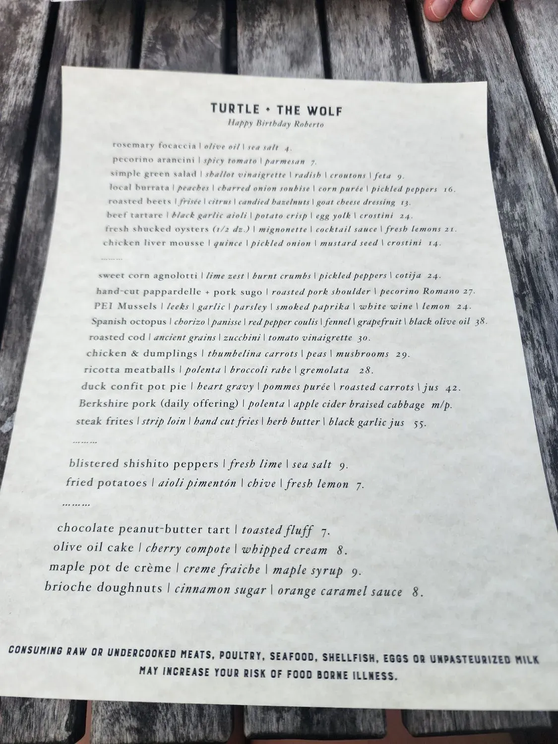 Menu 1