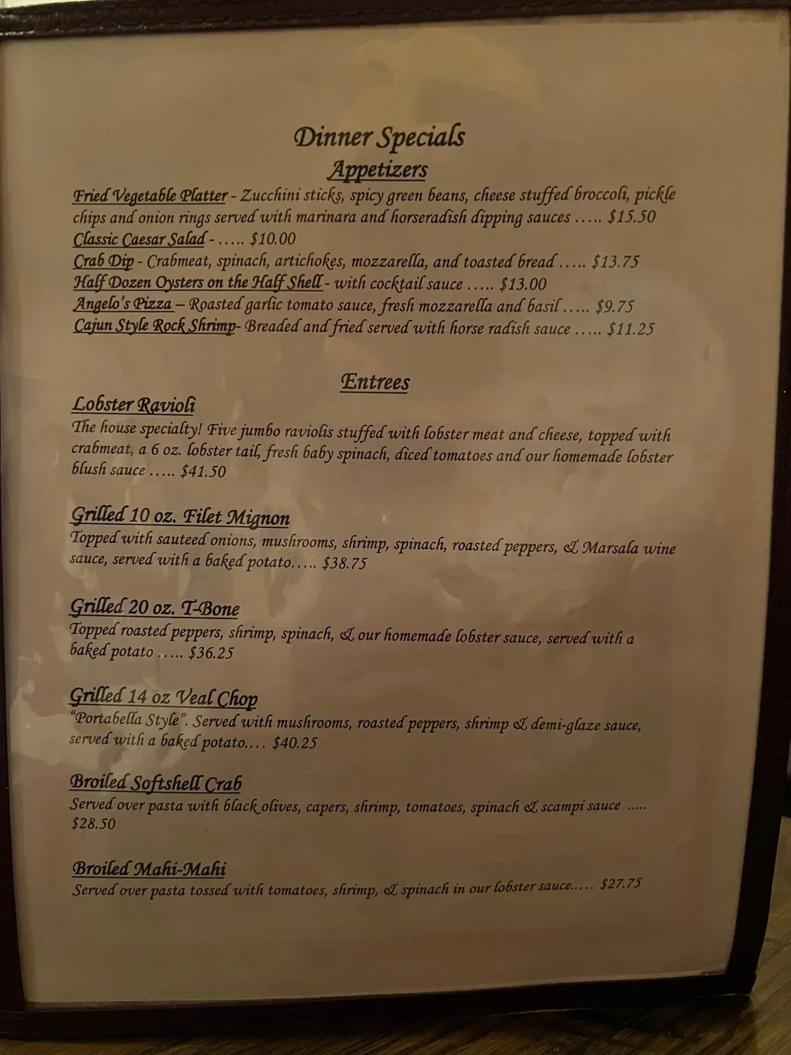 Menu 1