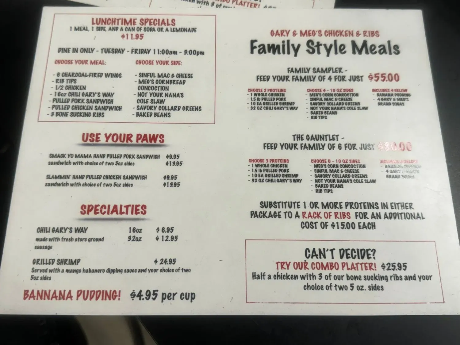 Menu 6