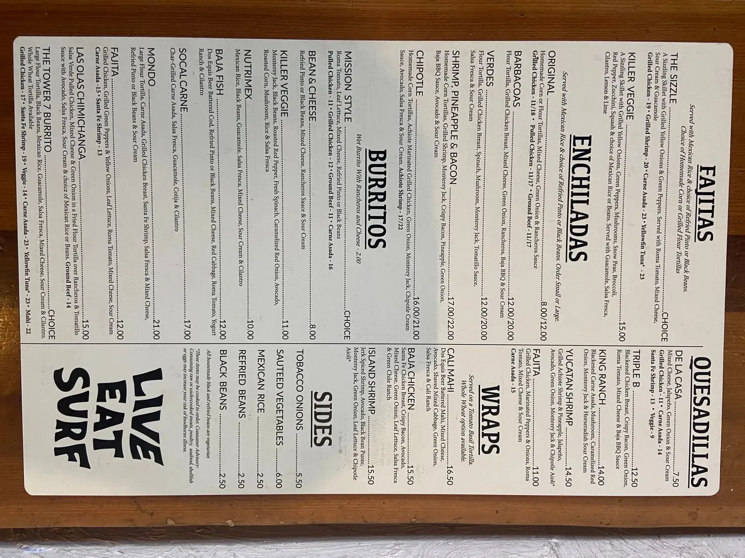 Menu 1