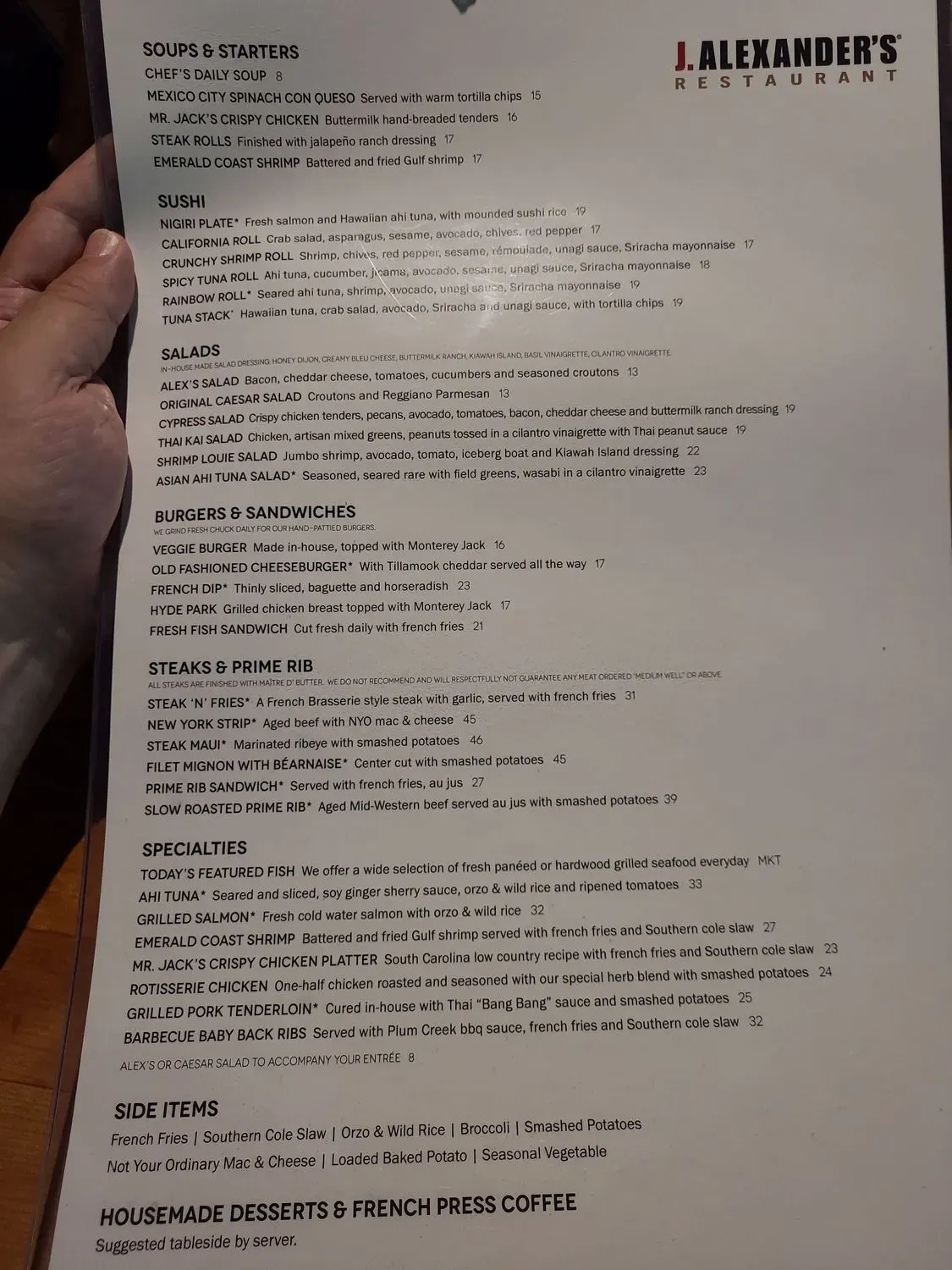 Menu 5