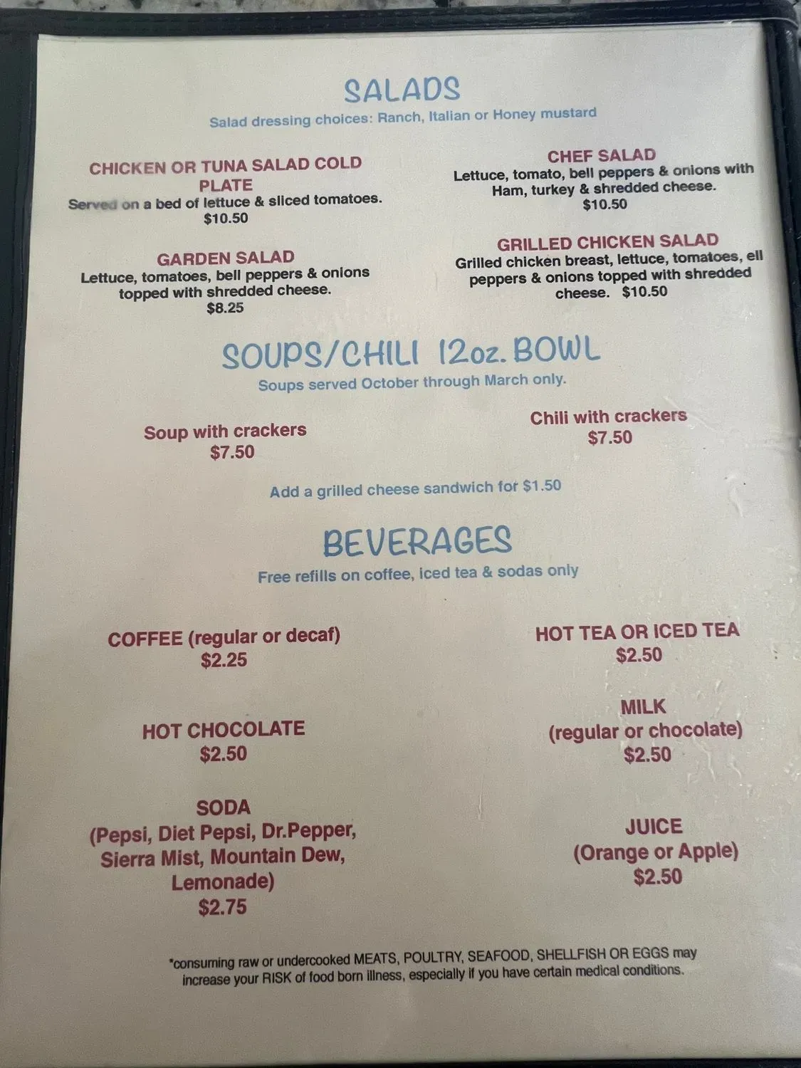 Menu 1