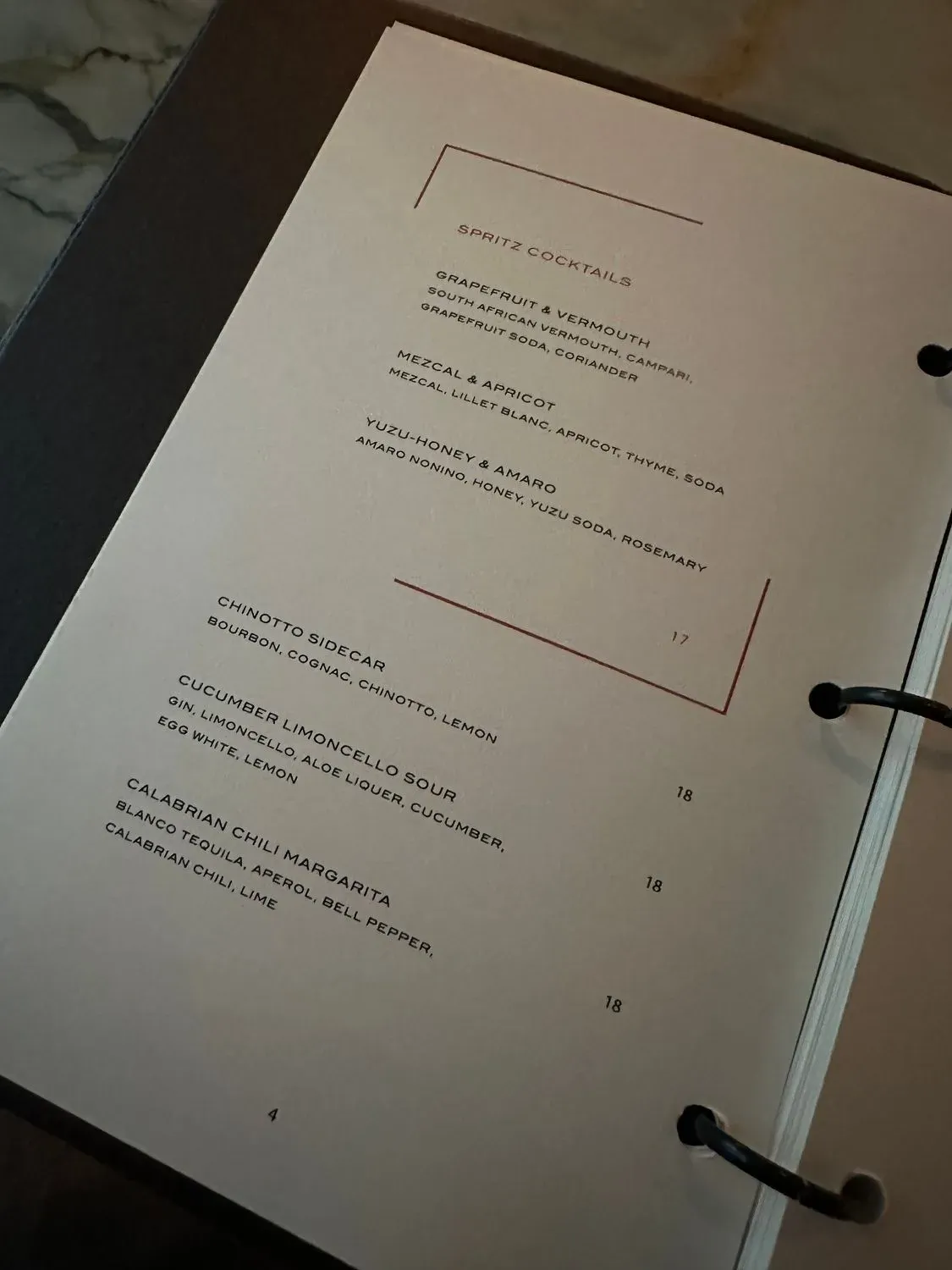 Menu 4