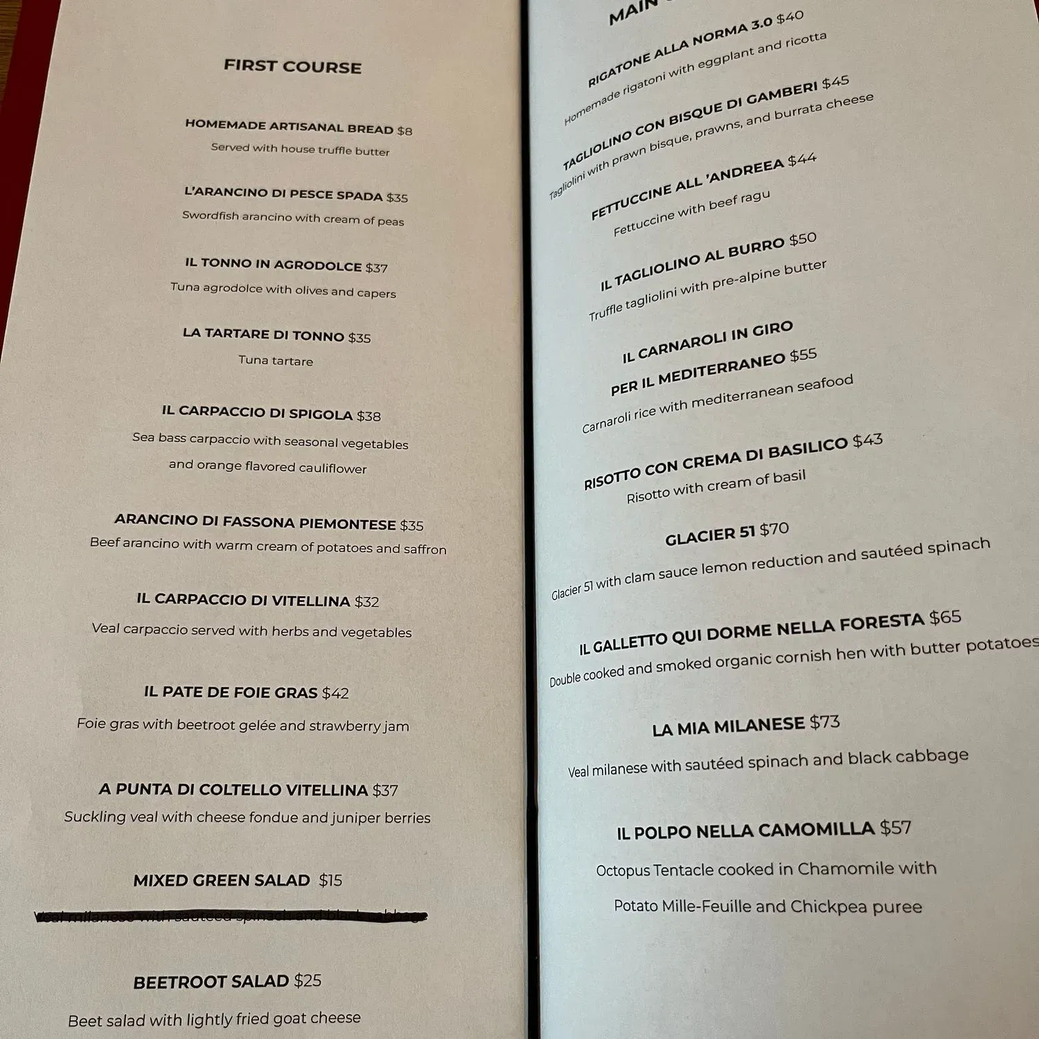 Menu 2