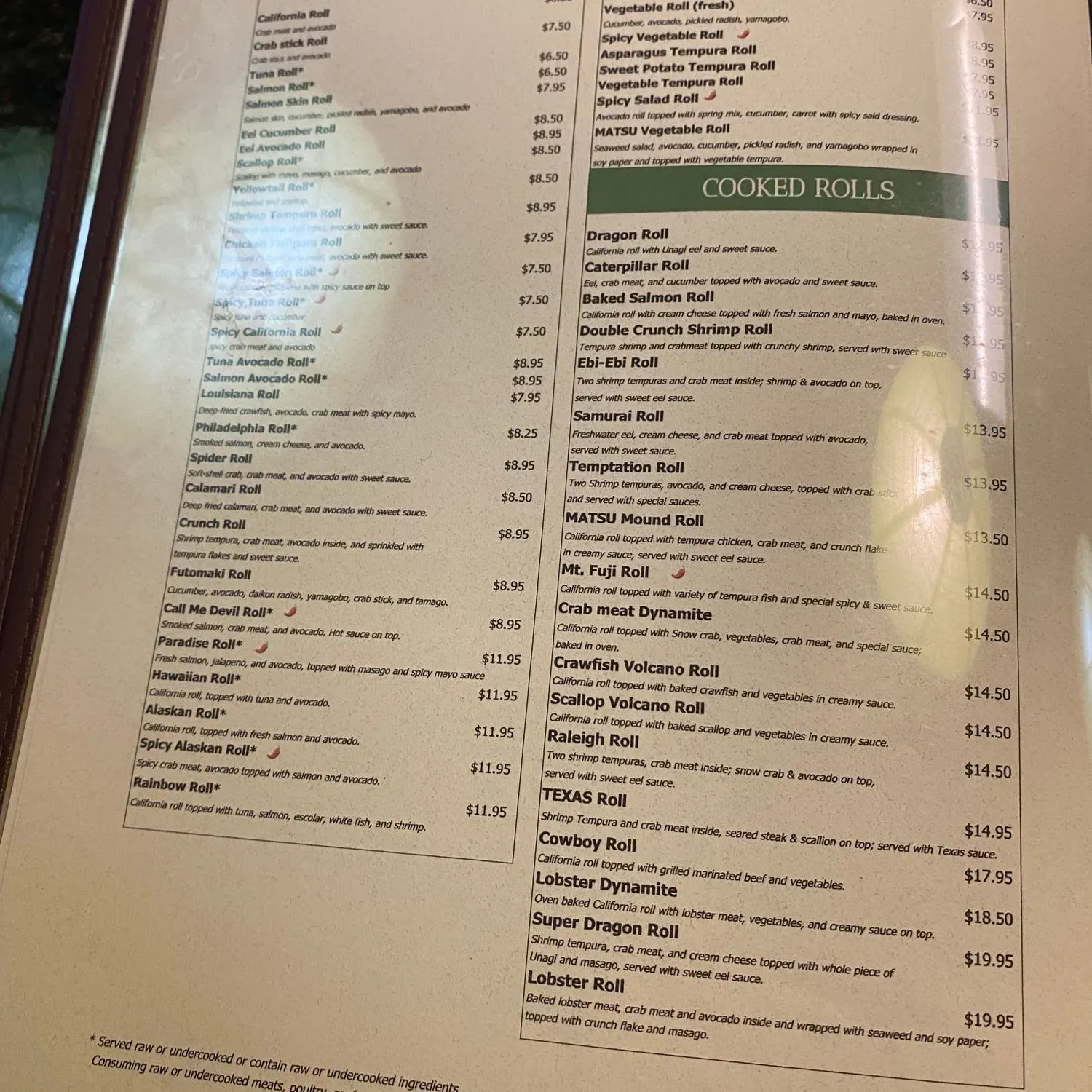 Menu 1