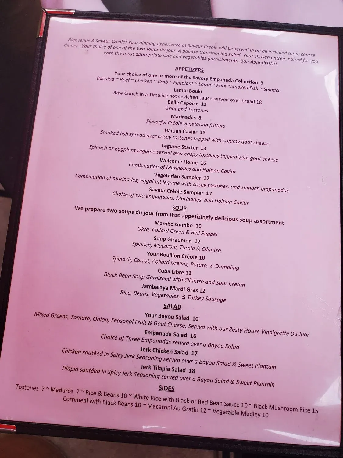 Menu 1