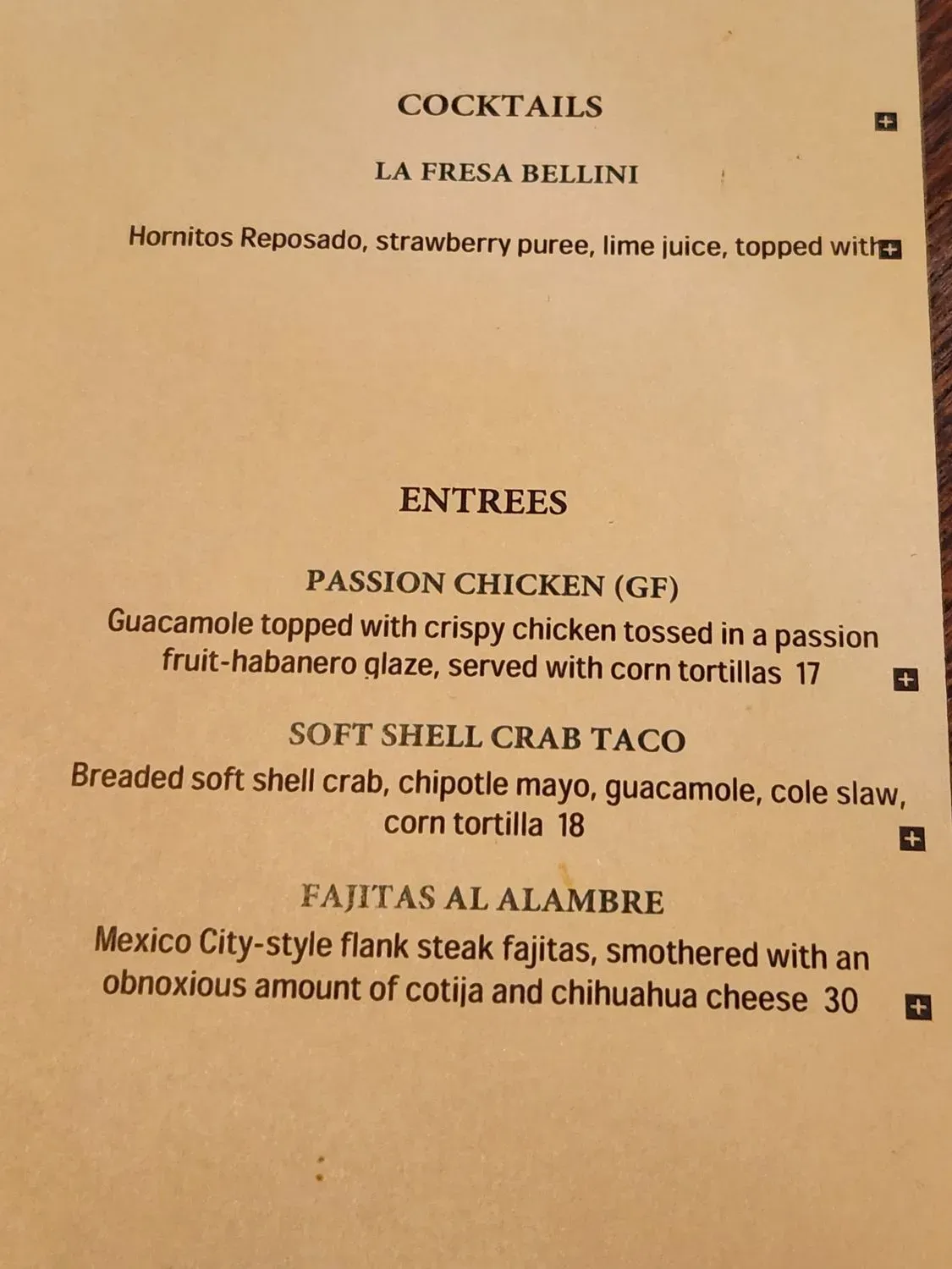 Menu 5