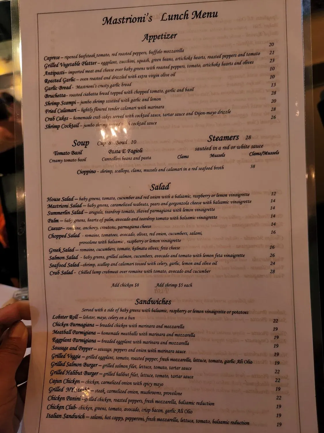 Menu 5